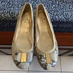 Kate Spade Snake Skin Flats Size 10M